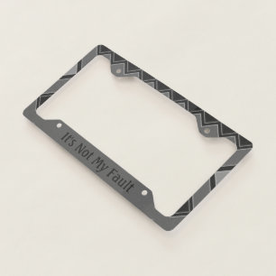 Dark Mix Of Gray License Plate Frame