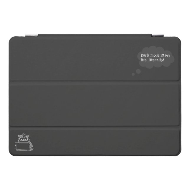 Dark Mode Owl iPad Smart Cover (Horizontal)