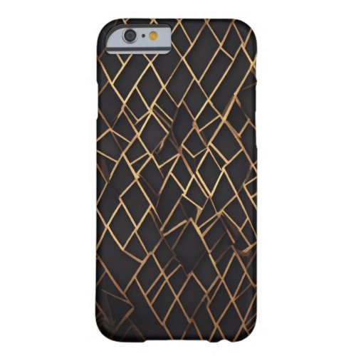 dark modern  abstract geometric angula barely there iPhone 6 case