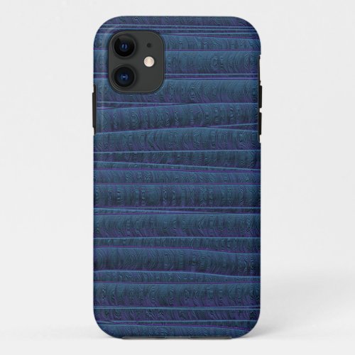 Dark modern stripes graphic art iPhone 11 case