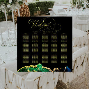 Dark Moody 15 Table Black Green Seating Chart