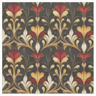 Dark & Moody Art Nouveau Fabric