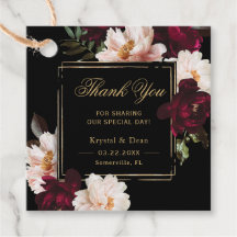 Dark Moody Burgundy Blush Black Floral Wedding