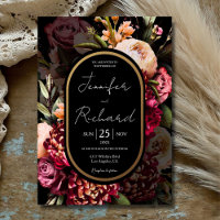 Dark Moody Dutch Masters Floral Black Wedding