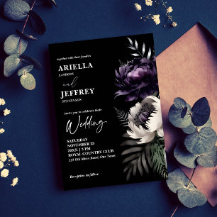 Dark moody elegant all in one wedding template