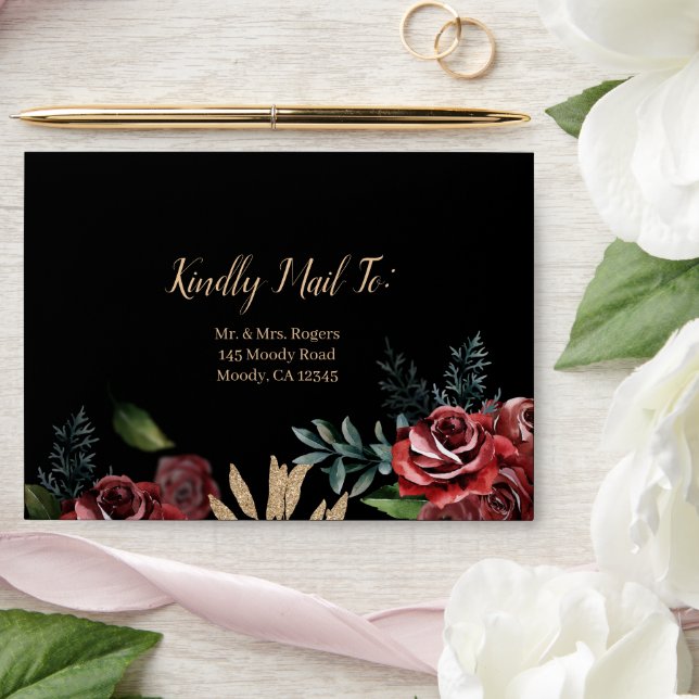 Dark & Moody Envelope - Moody Wedding Theme  (Wedding)