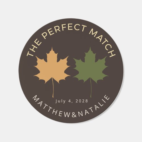 Dark Moody Fall Wedding Favor Envelope Seal