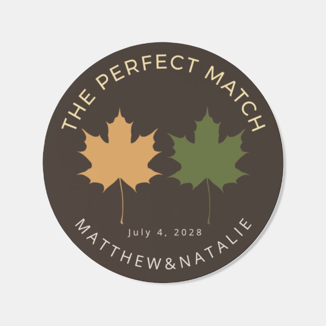 Dark Moody Fall Wedding Favor Envelope Seal (Single)