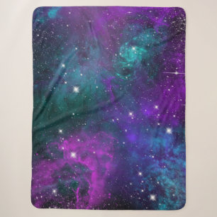 Dark Moody Galaxy Space Outer Nebula Starry Sky Sherpa Blanket