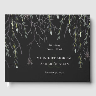 Dark Moody Gothic Wedding Guest Book