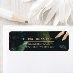 Dark & Moody Return Address Label Stickers