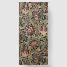 Dark Moody Vintage Floral Botanical Pattern