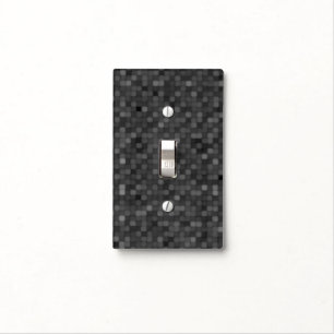 Dark Mosaic Pattern Light Switch Cover