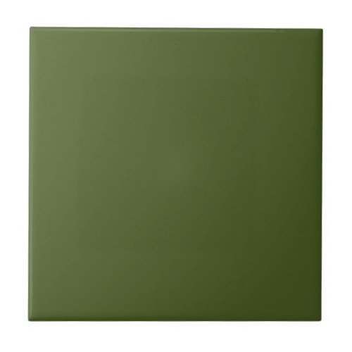 Dark Moss Green Color Tile