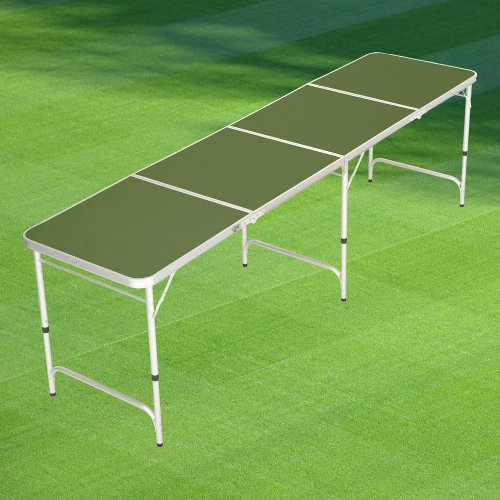 Dark Moss Green Solid Color Beer Pong Table