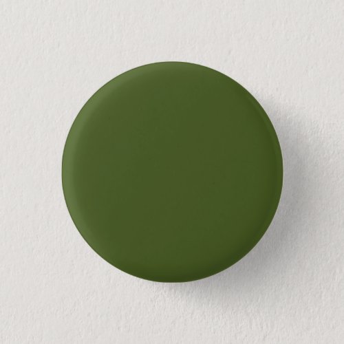 Dark Moss Green Solid Color Button
