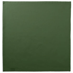 Dark Moss Green Solid Color Cloth Napkin