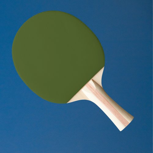 Dark Moss Green Solid Color Ping Pong Paddle