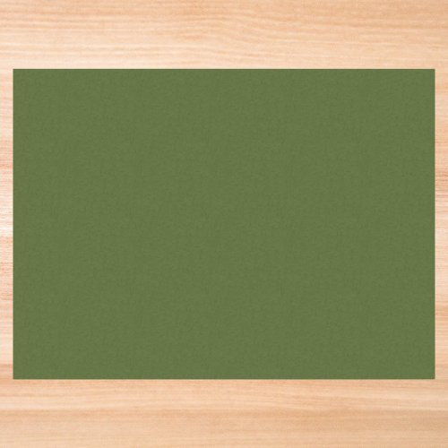 Dark Moss Green Solid Color Tissue Paper