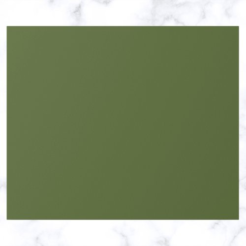 Dark Moss Green Solid Color Wrapping Paper