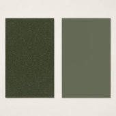 Dark Moss Textured Business Card – Customizable (Front & Back)