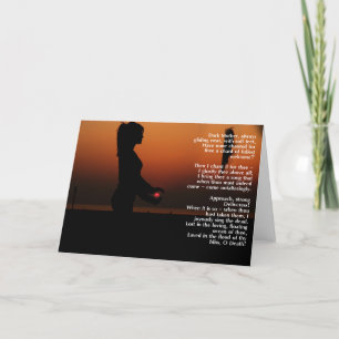 Dark Mother Wiccan Sympathy Card