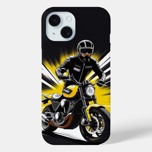 Dark Motorcyclist Adventure Design For Riders Case-Mate iPhone Case (Back)