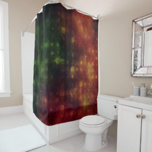Dark Multi Color Bokeh Circles 2 Shower Curtain