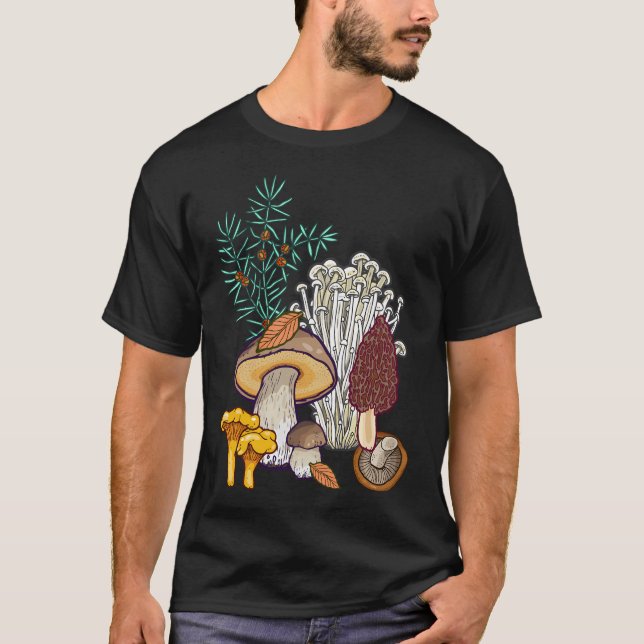 Dark Mushroom Forest T-Shirt (Front)