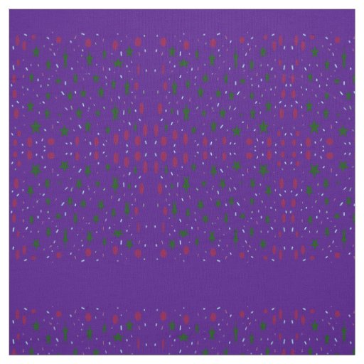 Dark mystery deep purple patterned red green fabric