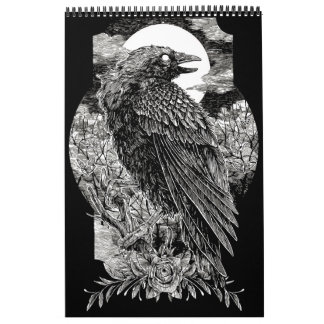 Dark Mystical Raven Calendar