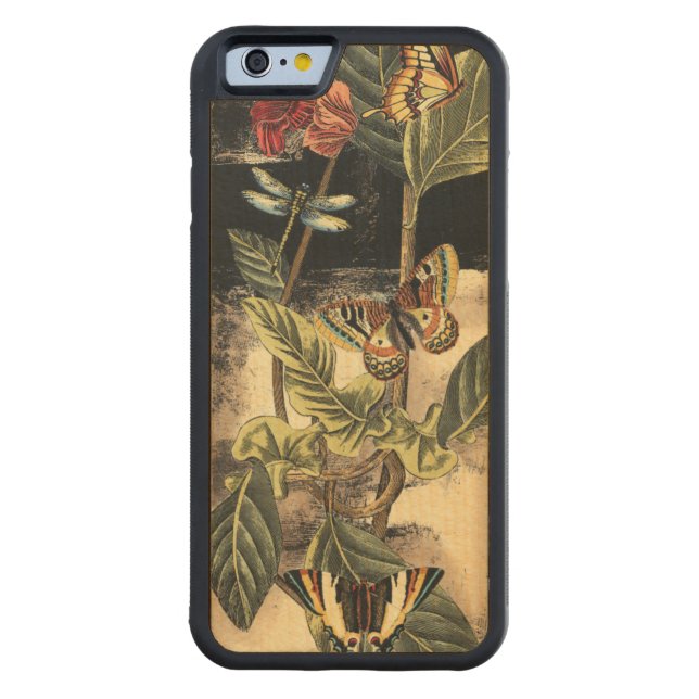 Dark Nature Scene by Vision Studio Carved Wood iPhone Case (Back)