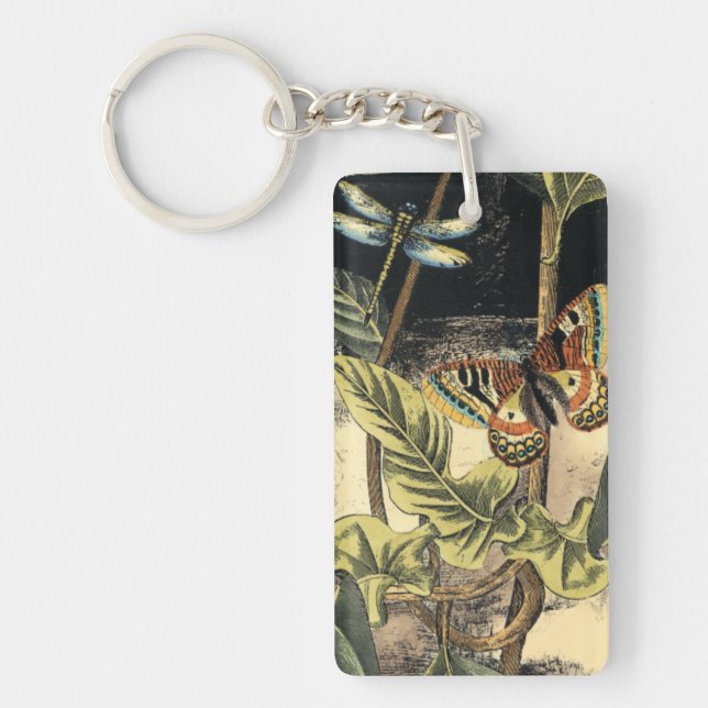 Dark Nature Scene by Vision Studio Keychain (Front)