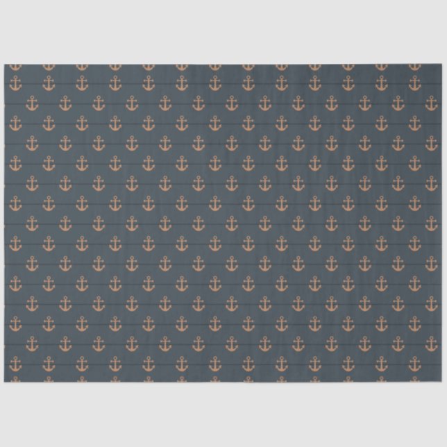 Dark Nautical Series Design 4 Tissue Paper (Front)