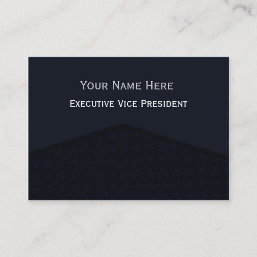 Dark Navy Blue Center Point Business Card Template