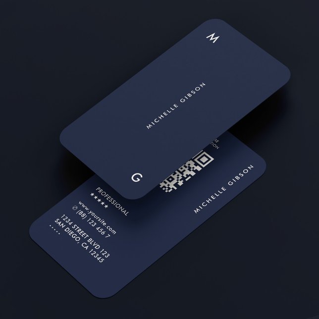 Dark Navy Modern Simple Professional  Business Card (Dark Navy Modern Simple Professional Business Card
☆★
☆★
☆★
☆★
☆★
4.8 out of 5 stars rating
(36191)
)