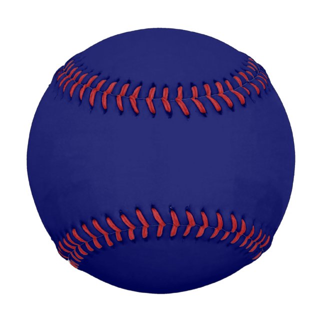 Dark Navy Solid Color Baseball (Front)