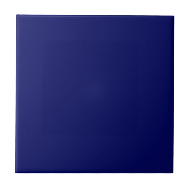 Dark Navy Solid Color Ceramic Tile (Front)