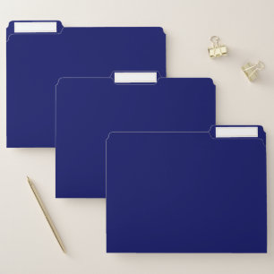 Dark Navy Solid Color File Folder