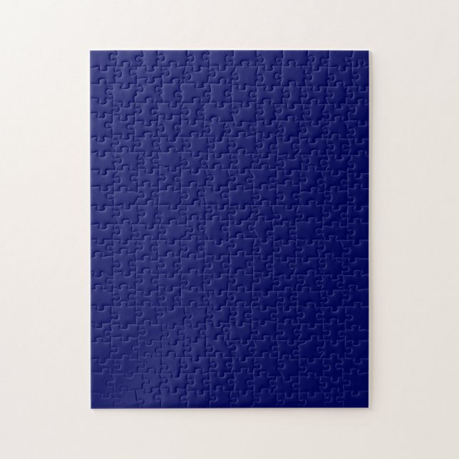 Dark Navy Solid Color Jigsaw Puzzle (Vertical)