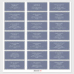 Dark Navy Wedding Guest Address Sticker<br><div class="desc">This Dark Navy wedding guest address sticker is just what you've been looking for to complete your simple rustic moody wedding. It is sure to bring your colorful minimalist vibe together in a beautiful way! Keep it as is, or choose to personalize it with your photos! You can also look...</div>