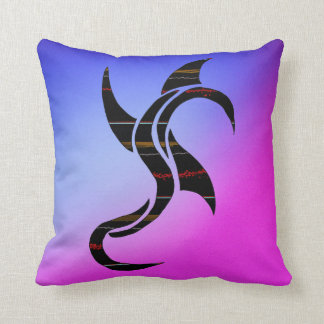 Dark Neo Pizzazz Throw Pillow
