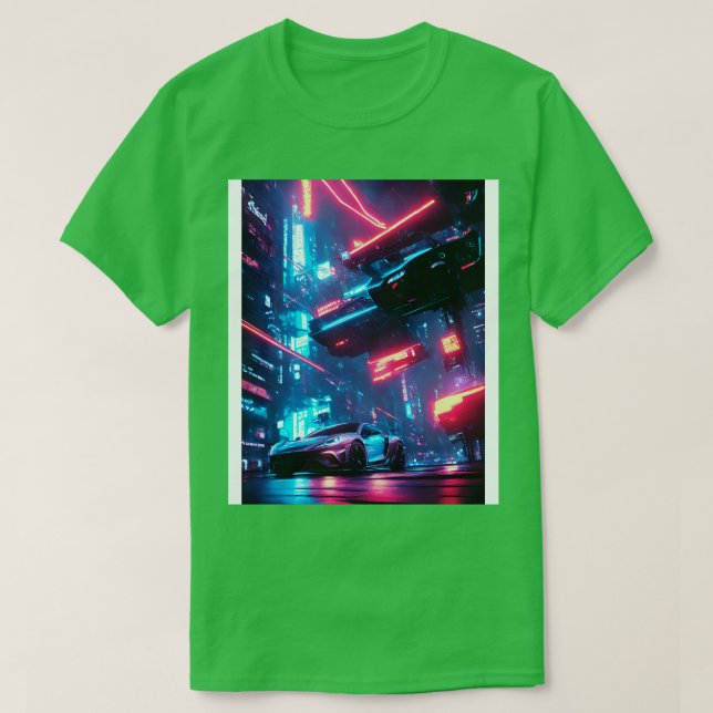 Dark Neon City Sports  28 T-Shirt (Design Front)