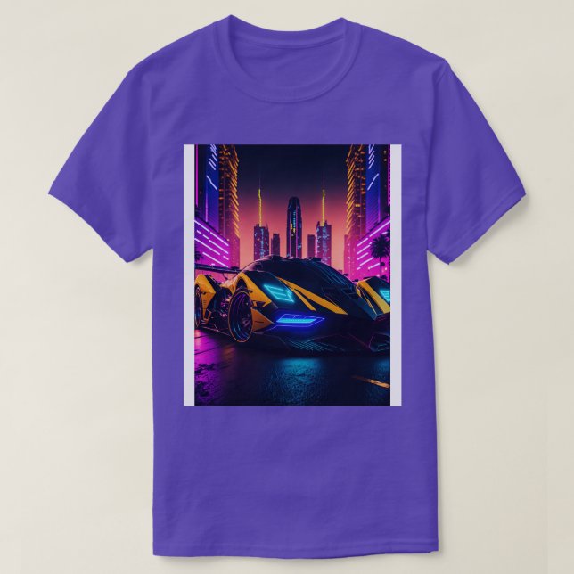 Dark Neon Sports  in Japanese Neon City 2 T-Shirt (Design Front)