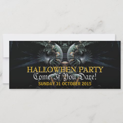 Dark Night Angel Halloween Party Invitation