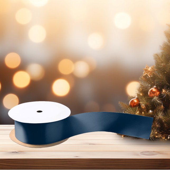 Dark Night Blue Satin Ribbon (Creator Uploaded)