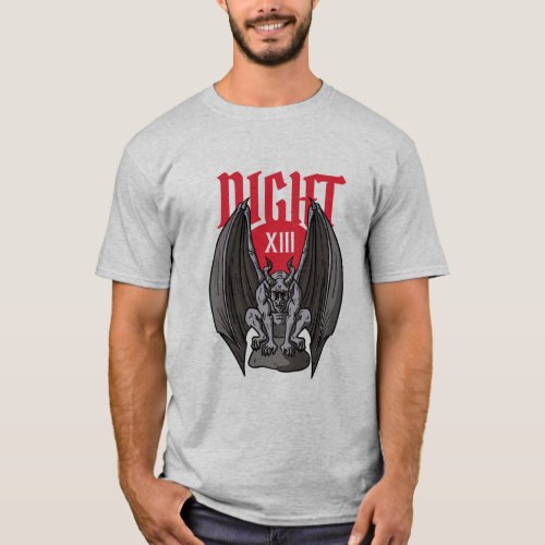 Dark Night Gargoyle   T_Shirt