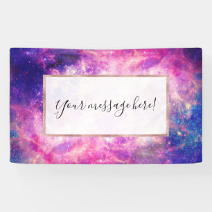 Dark Night Gradient Galaxy Glowing Zodiac Starry S Banner