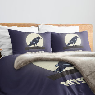 Dark Night Moonlight Malevolent Crow Pillow Case