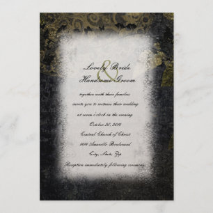 Dark Night Mystery Gothic Wedding Invitation